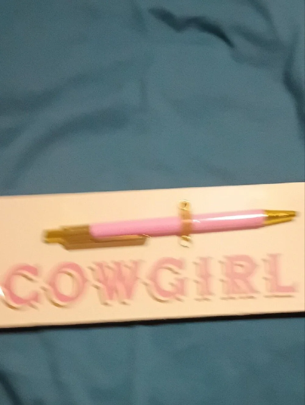 Cowgirl Writing Pad W/ Pen And Luggage Tag NWT